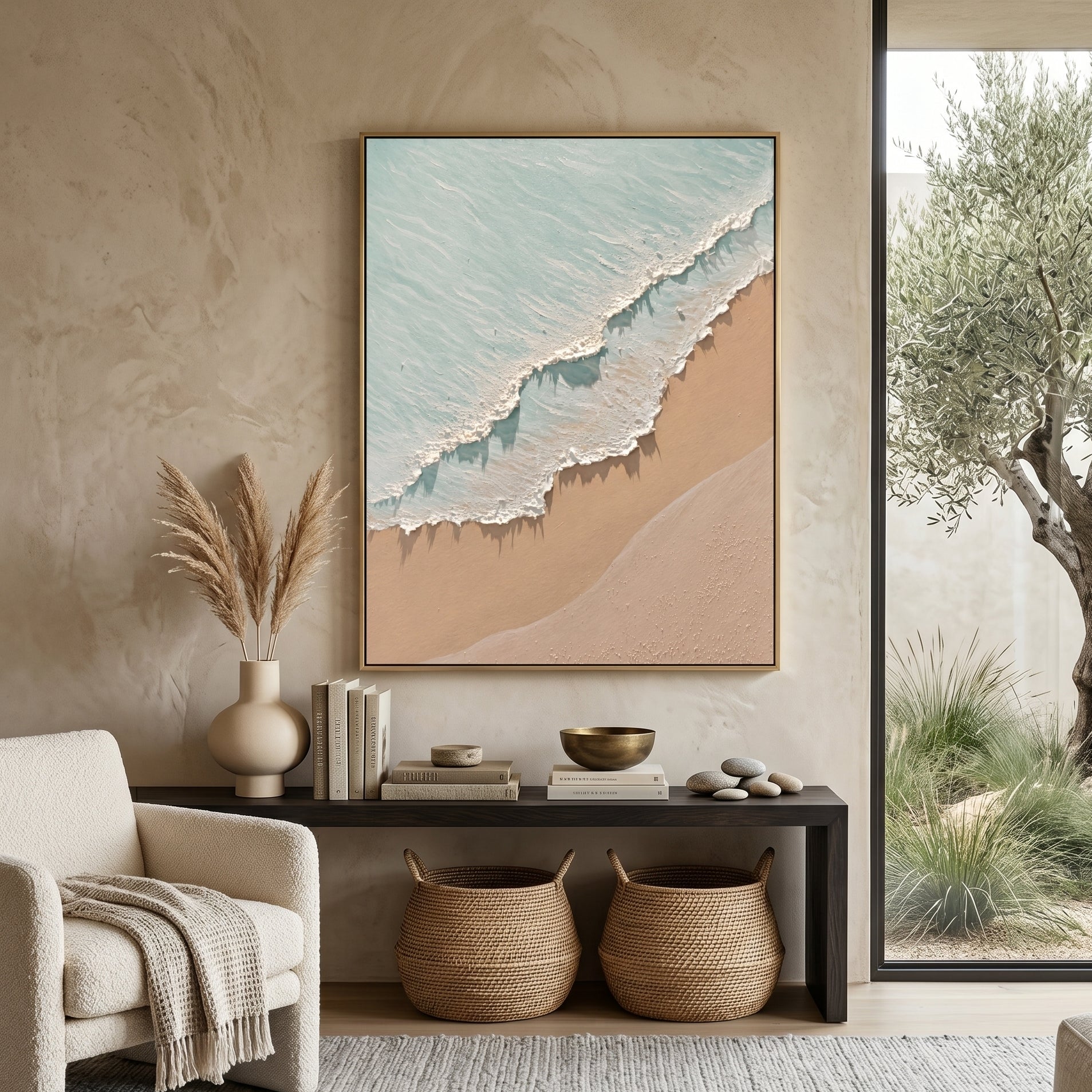 3D Heavy Texture Ocean Scenery Painting CZ0166 - Viral Wall Art